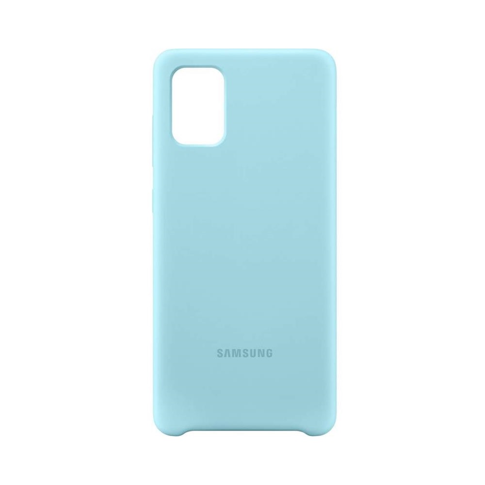 Samsung etui Silicone Cover niebieskie Samsung Galaxy A71 / 3