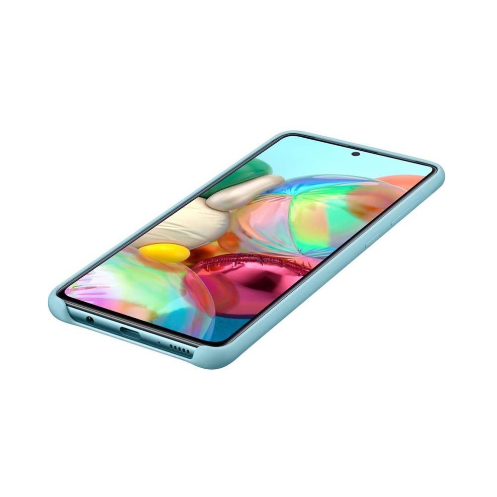 Samsung etui Silicone Cover niebieskie Samsung Galaxy A71 / 4