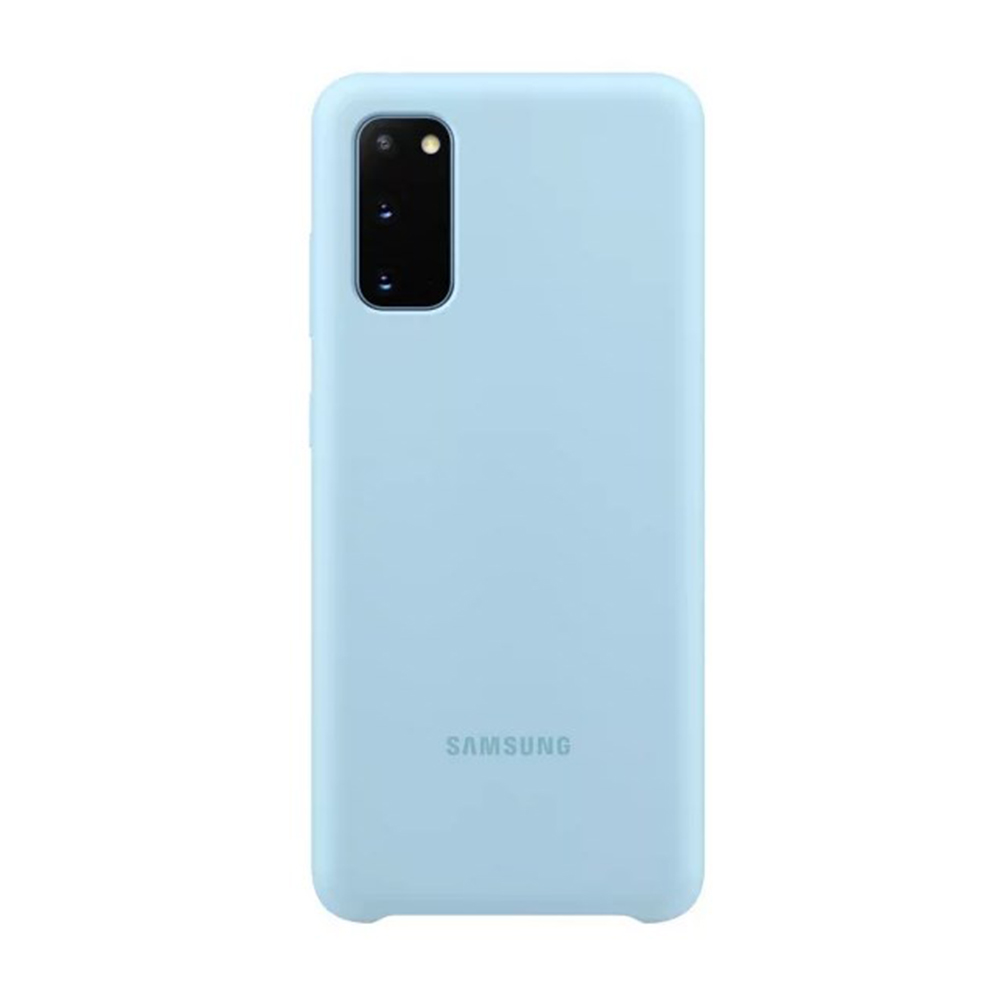 Samsung etui Silicone Cover niebieskie Samsung Galaxy S20