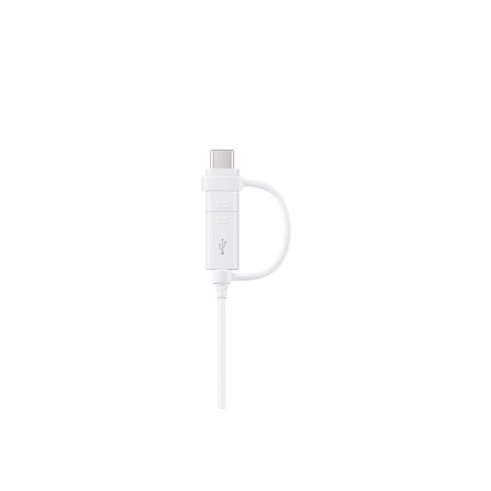 Samsung kabel 2w1 USB - microUSB + USB-C 1,5 m bia�y / 2