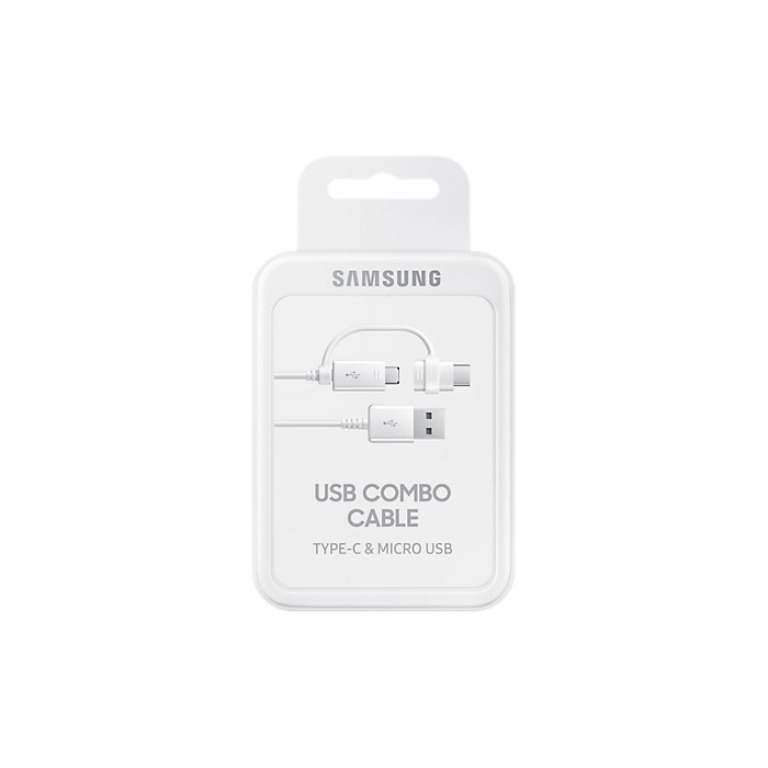 Samsung kabel 2w1 USB - microUSB + USB-C 1,5 m bia�y / 4