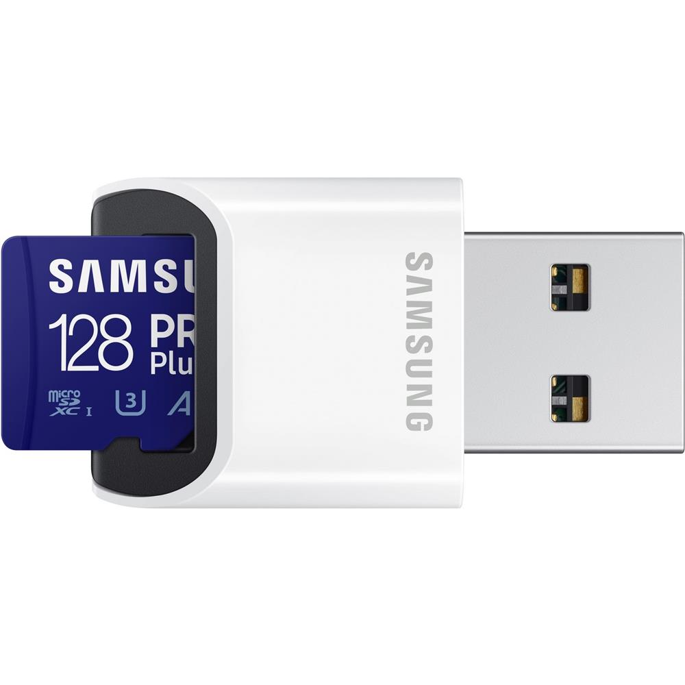Samsung karta pamici 128GB Pro Plus microSDXC z czytnikiem
