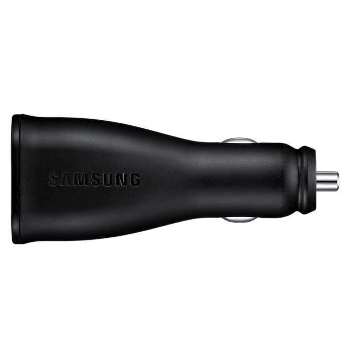 SAMSUNG �adowarka samochodowa czarna z dwoma  portami USB+kabel micro USB ( EP-LN920BBEGWW)