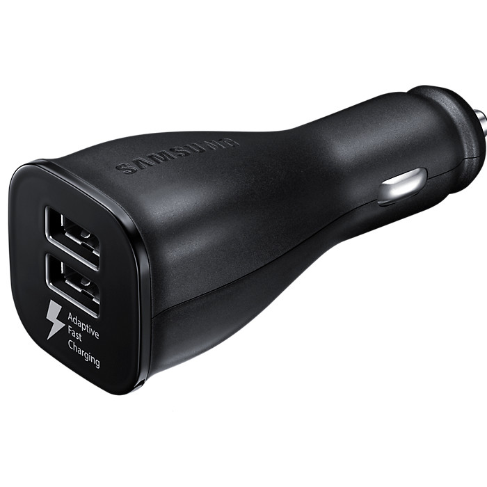 SAMSUNG �adowarka samochodowa czarna z dwoma  portami USB+kabel micro USB ( EP-LN920BBEGWW) / 3