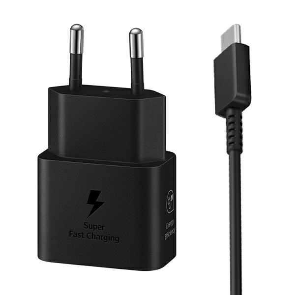 Samsung �adowarka sieciowa GaN Super Fast Charger EP-T2510XBEGEU USB C 3A 25W z kablem czarna
