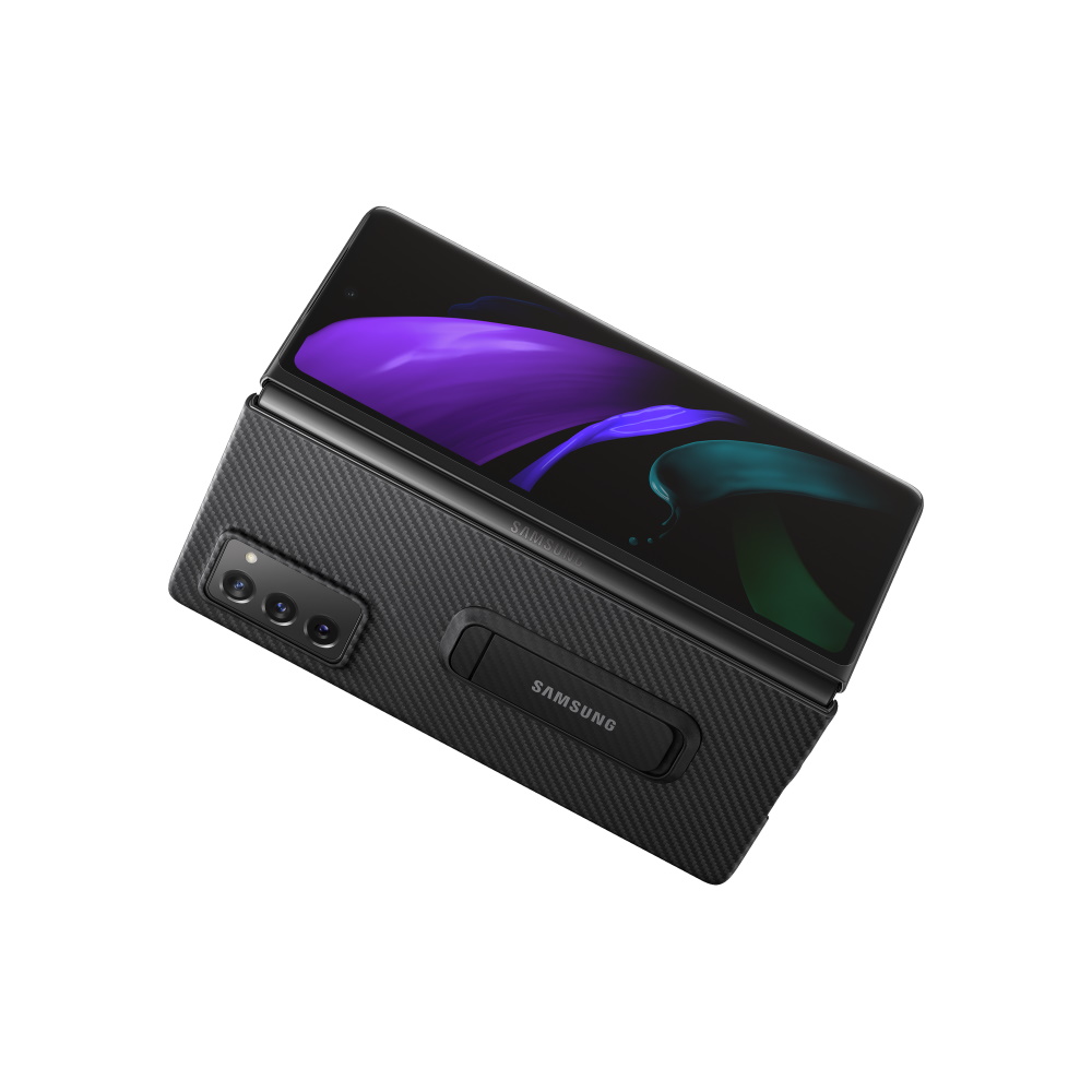 Samsung nak�adka Aramid Standing Cover czarna Samsung Galaxy Z Fold2 5G / 2