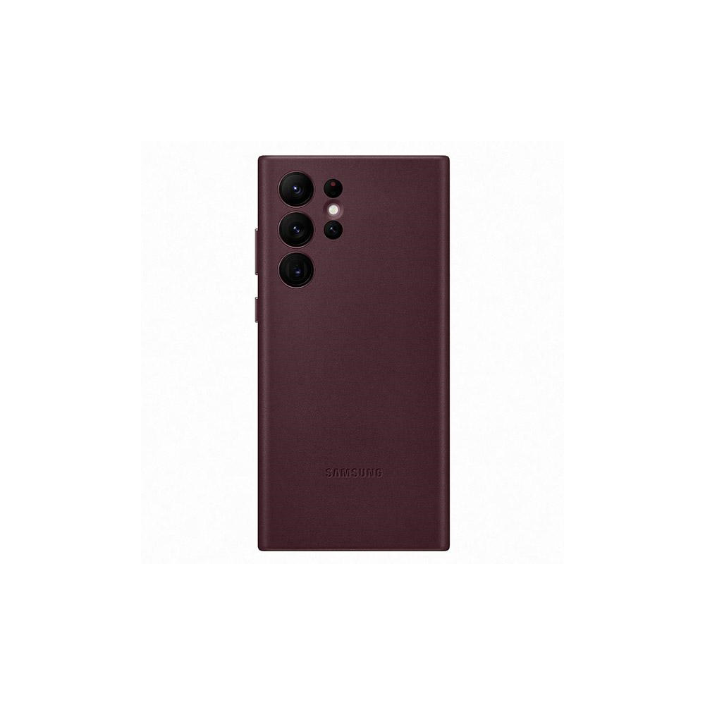 Samsung nak�adka Leather Cover burgundowa Samsung Galaxy S22 Ultra