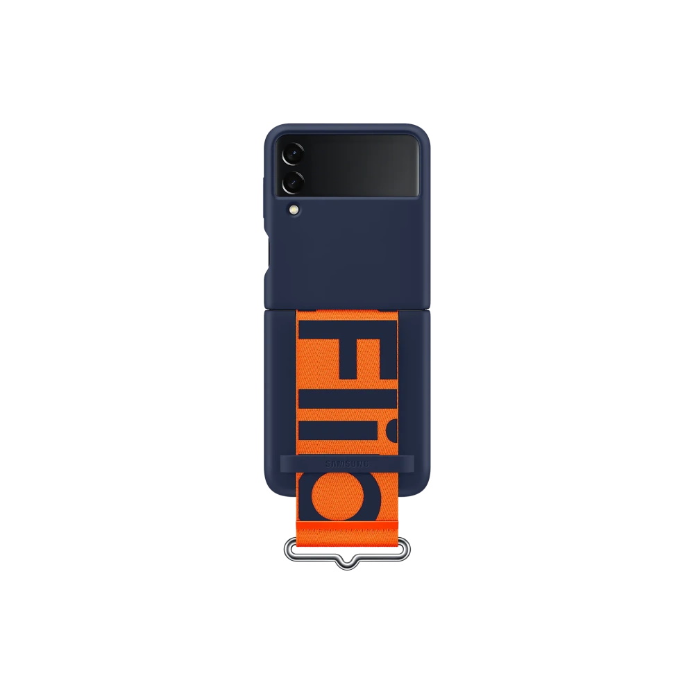 Samsung nak�adka Silicone Cover z paskiem granatowa Samsung Galaxy Z Flip 3