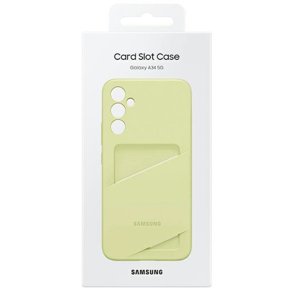 Samsung Pokrowiec Card Slot Cover limonkowe Samsung Galaxy A34 5G / 5