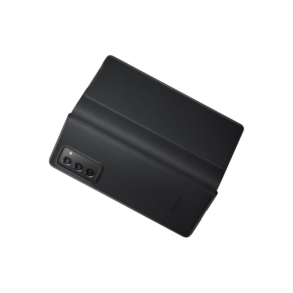 Samsung Pokrowiec Leather Flip Cover czarne Samsung Galaxy Z Fold2 5G / 4