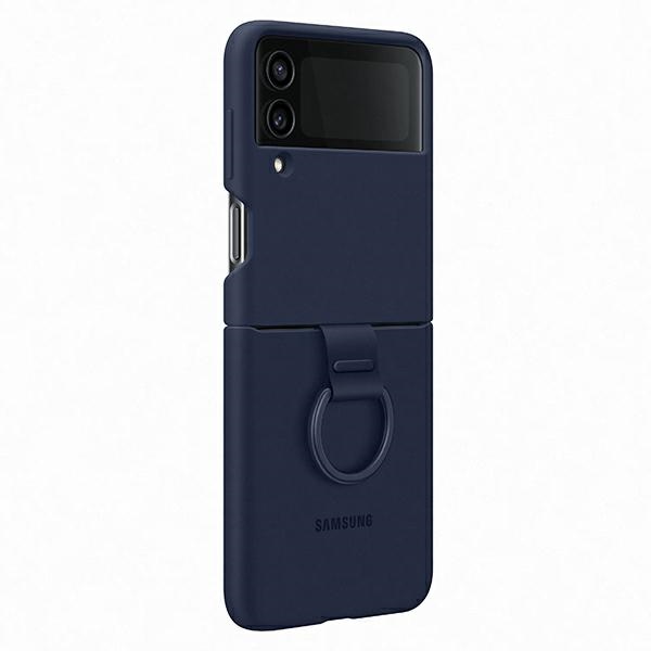 Samsung Pokrowiec Silicone Cover Ring granatowe Samsung Z Flip 4 / 2