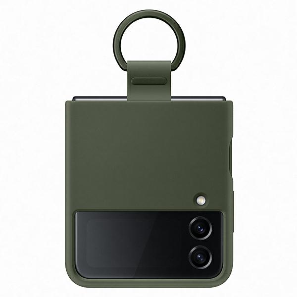 Samsung Pokrowiec Silicone Cover Ring zielona Samsung Z Flip 4