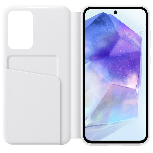 Samsung Pokrowiec Smart View Wallet Case bia�e Samsung Galaxy A55 5G / 3