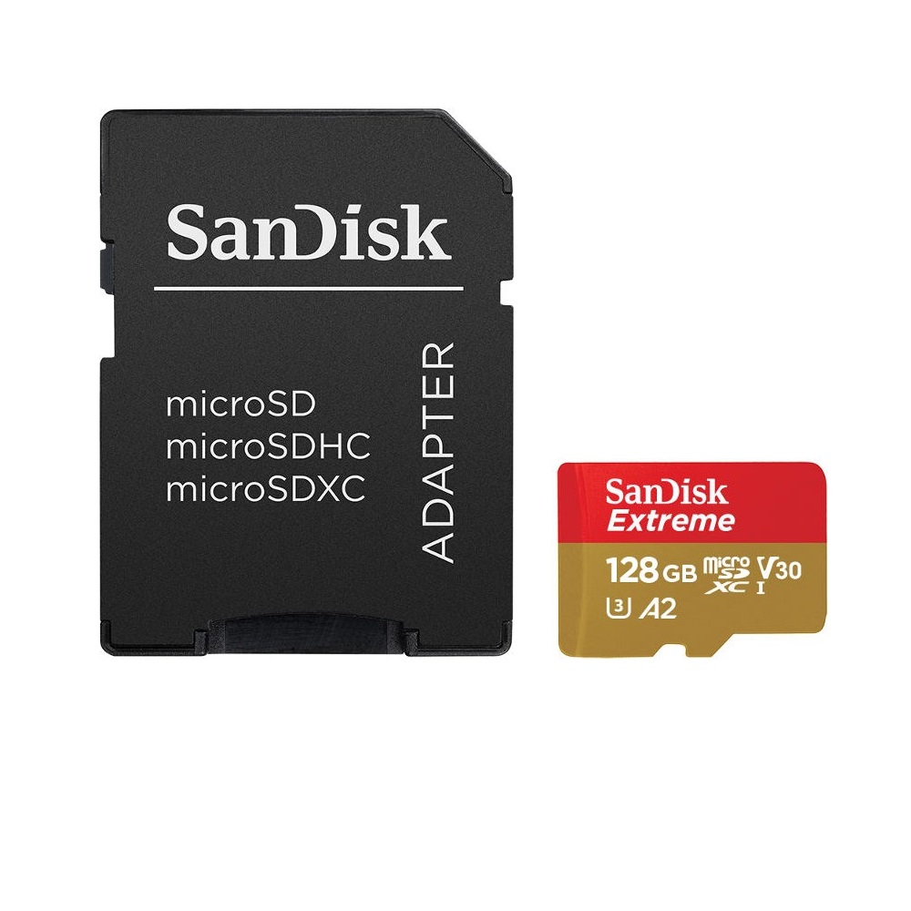 SANDISK Extreme microSDXC 128GB 160/90MB/s UHS-I U3 Mobile + adapter / 3