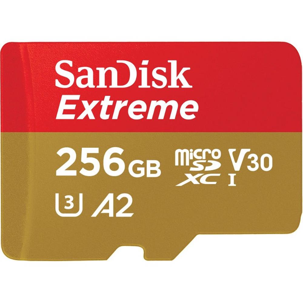 SanDisk Extreme microSDXC 256GB 160/90MB/s UHS-I U3 Mobile + adapter