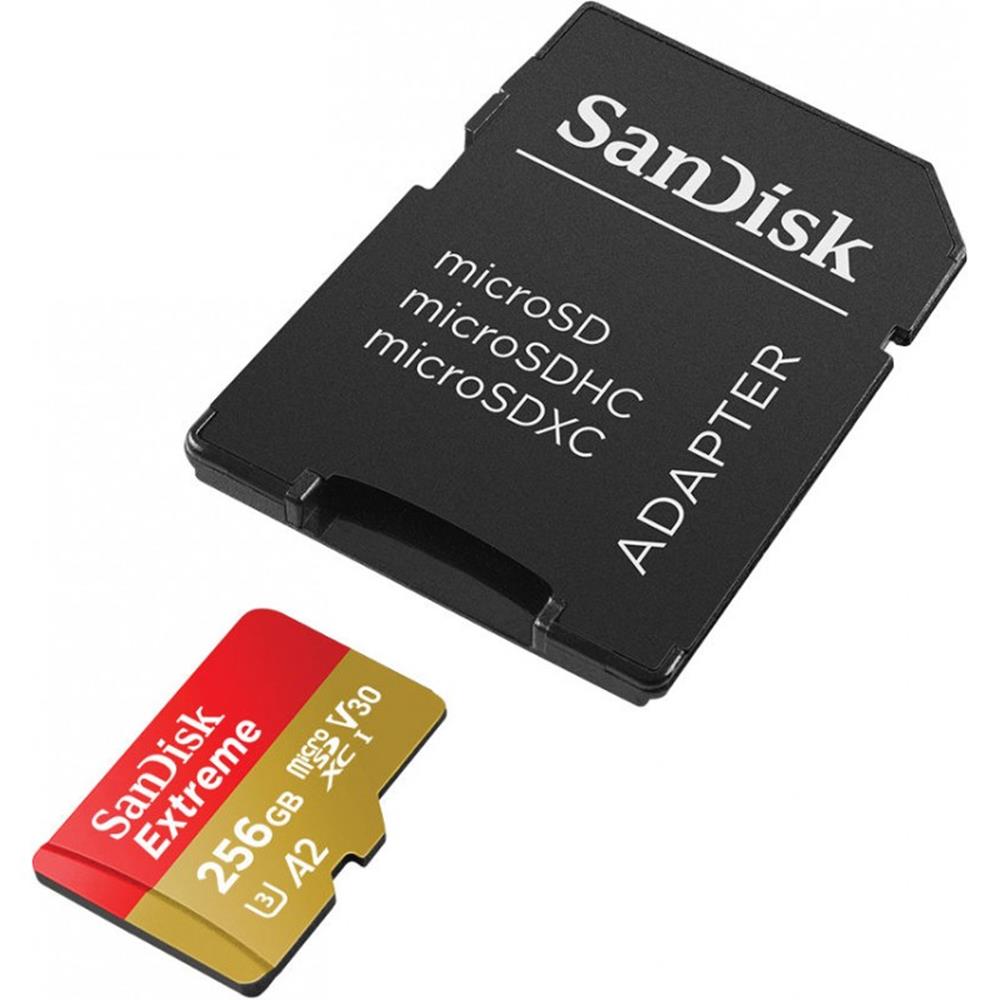 SanDisk Extreme microSDXC 256GB 160/90MB/s UHS-I U3 Mobile + adapter / 4