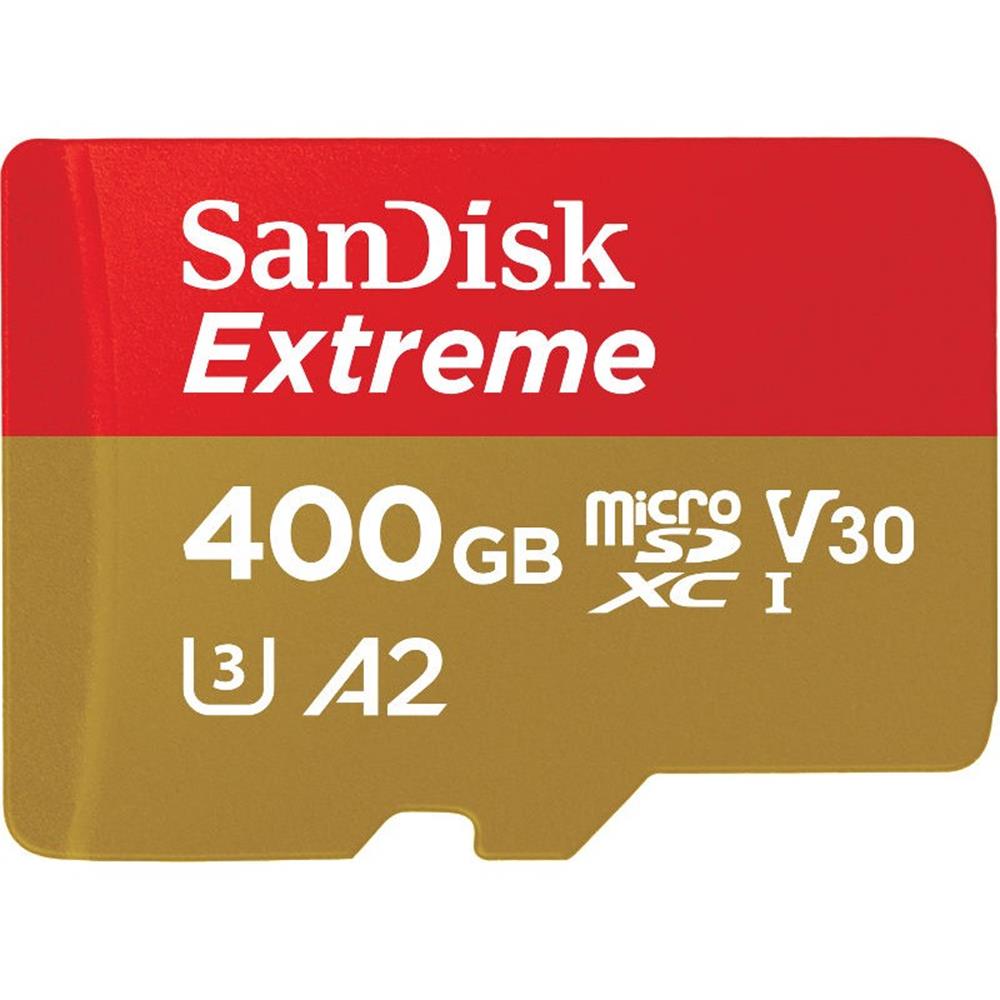 SanDisk Extreme microSDXC 400GB 160/90MB/s UHS-I U3 Mobile + adapter