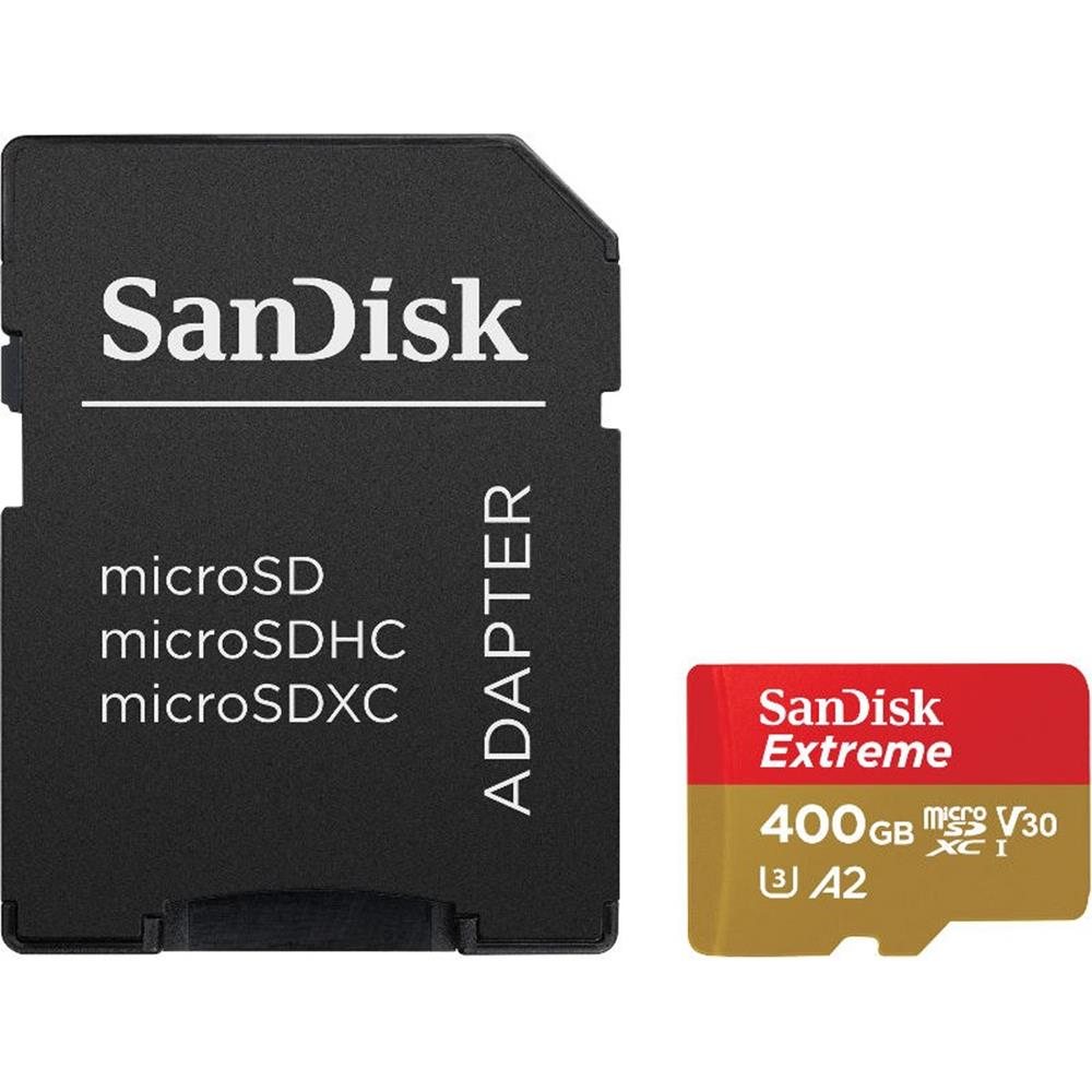SanDisk Extreme microSDXC 400GB 160/90MB/s UHS-I U3 Mobile + adapter / 3