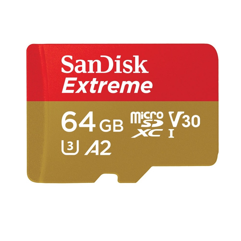 SanDisk Extreme microSDXC 64GB 160/60MB/s UHS-I U3 Mobile + adapter