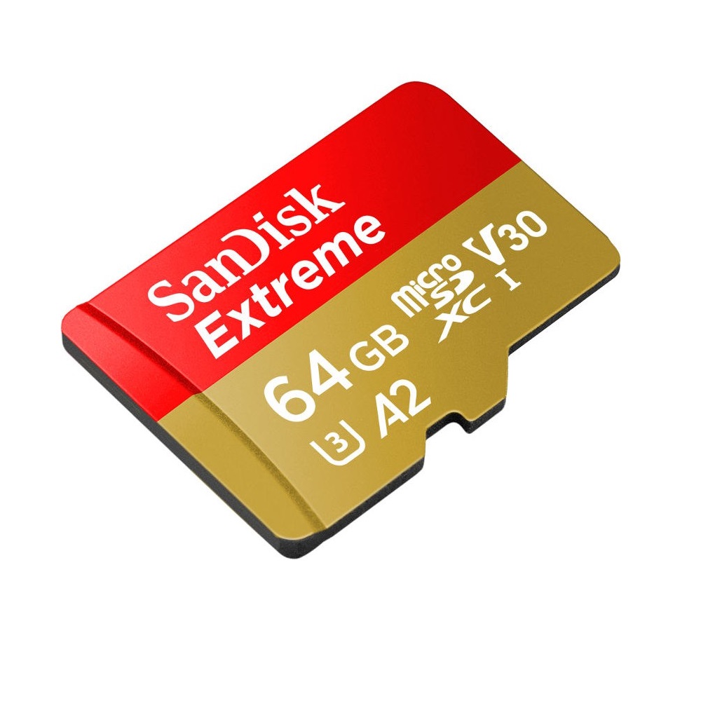 SanDisk Extreme microSDXC 64GB 160/60MB/s UHS-I U3 Mobile + adapter / 2