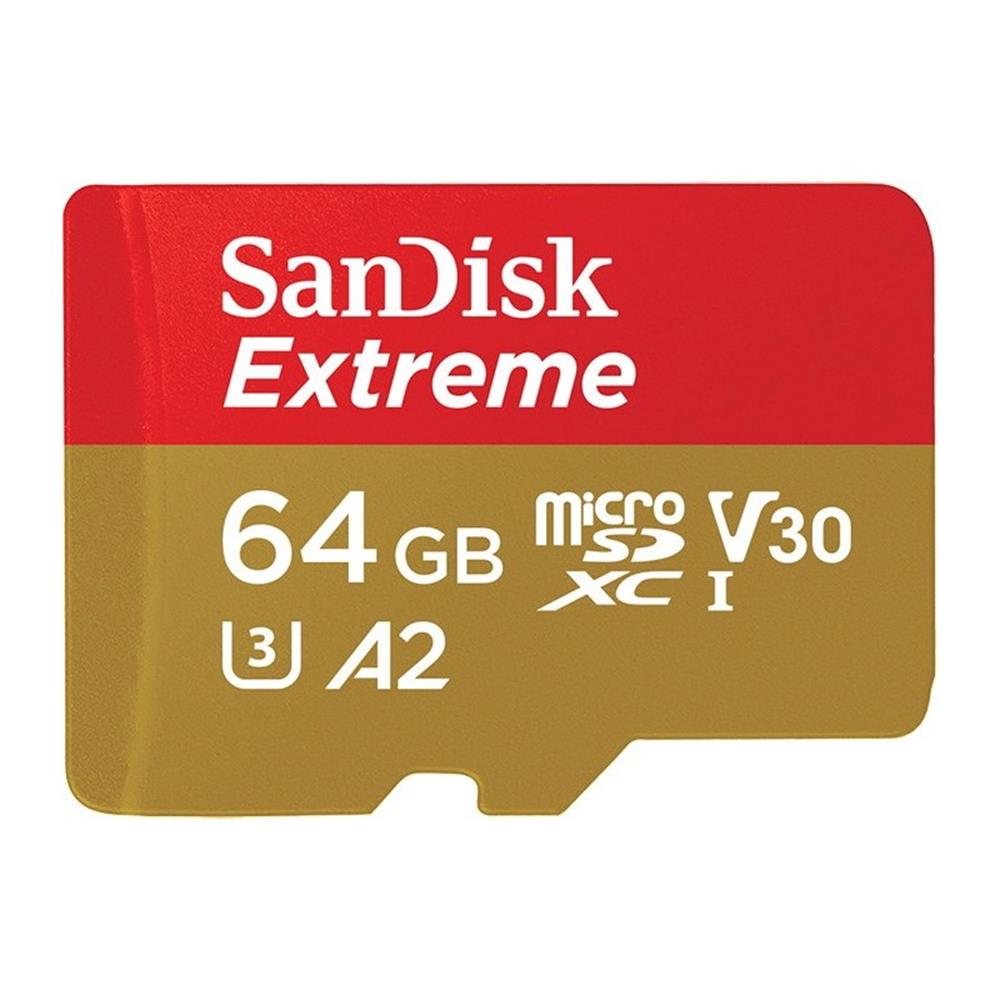 SanDisk Extreme microSDXC 64GB 160/60MB/s UHS-I U3 QActiveCam + adapter