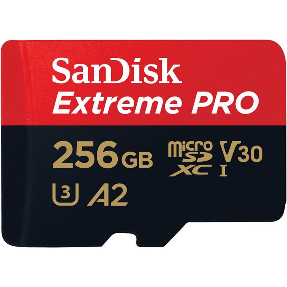 SanDisk Extreme PRO microSDXC 256GB 170/90MB/s UHS-I U3 + adapter