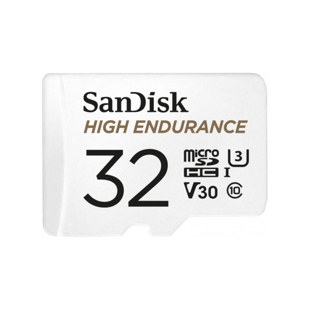 SANDISK KARTA HIGH ENDURANCE (rejestratory i monitoring) microSDHC 32GB V30 + adapter