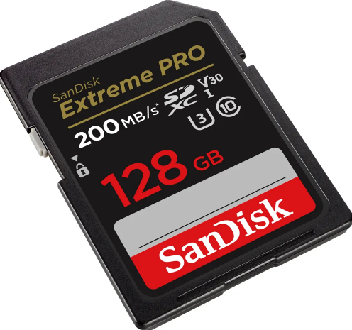 SanDisk karta pamici 128GB Extreme Pro SDXC C10 V30 UHS-I U3 / 2