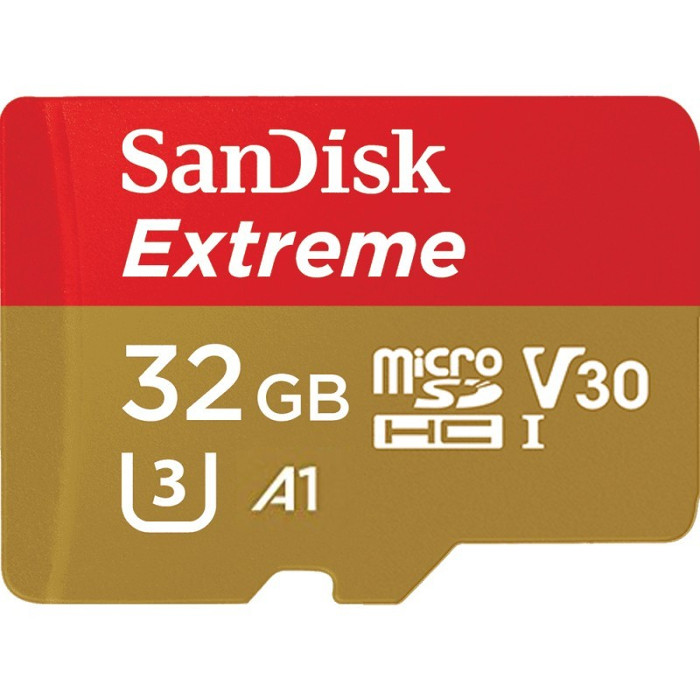 SanDisk karta pamici EXTREME microSDHC (32GB | class 10 | 100/60 MB/s | UHS-I) + adapter