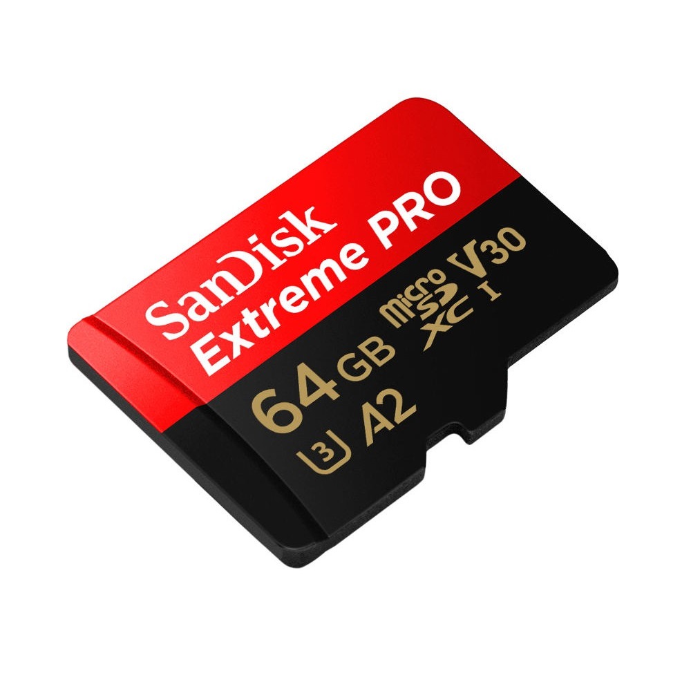 SanDisk karta pamici EXTREME PRO microSDXC (64GB | class 10 | 170/90 MB/s | UHS-I) + adapter / 3