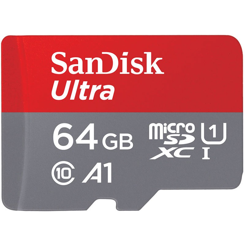SanDisk karta pamici Ultra microSDXC 64GB (kl. 10 | 100 MB/s | UHS-I | A1) + adapter