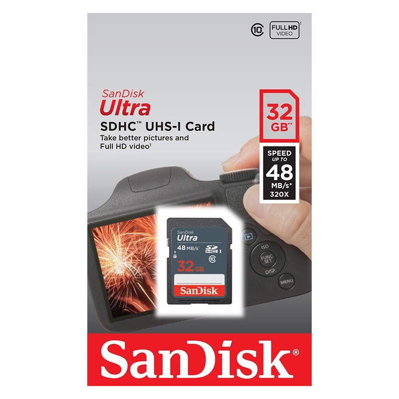 SanDisk karta pami�ci Ultra SDHC 32 GB (kl. 10 | 48MB/s | UHS-I) / 2