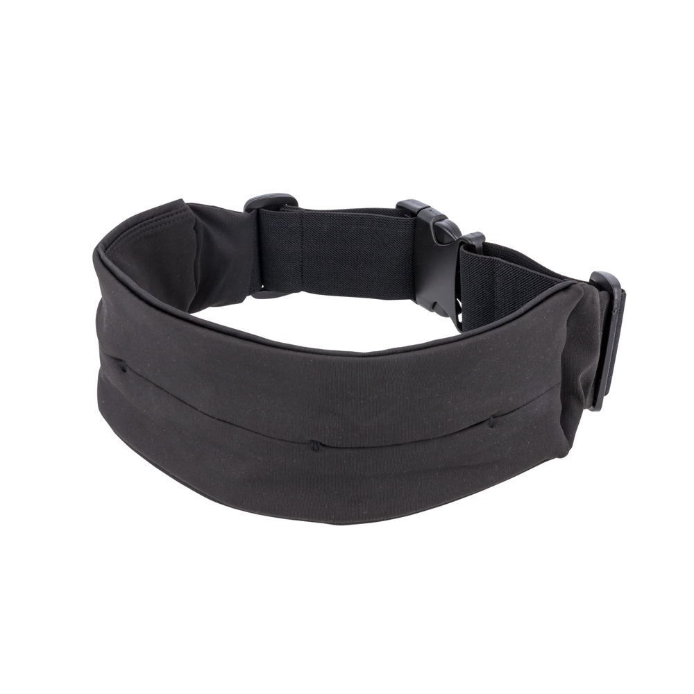 Saszetka elastyczny pas z kieszeniami czarny