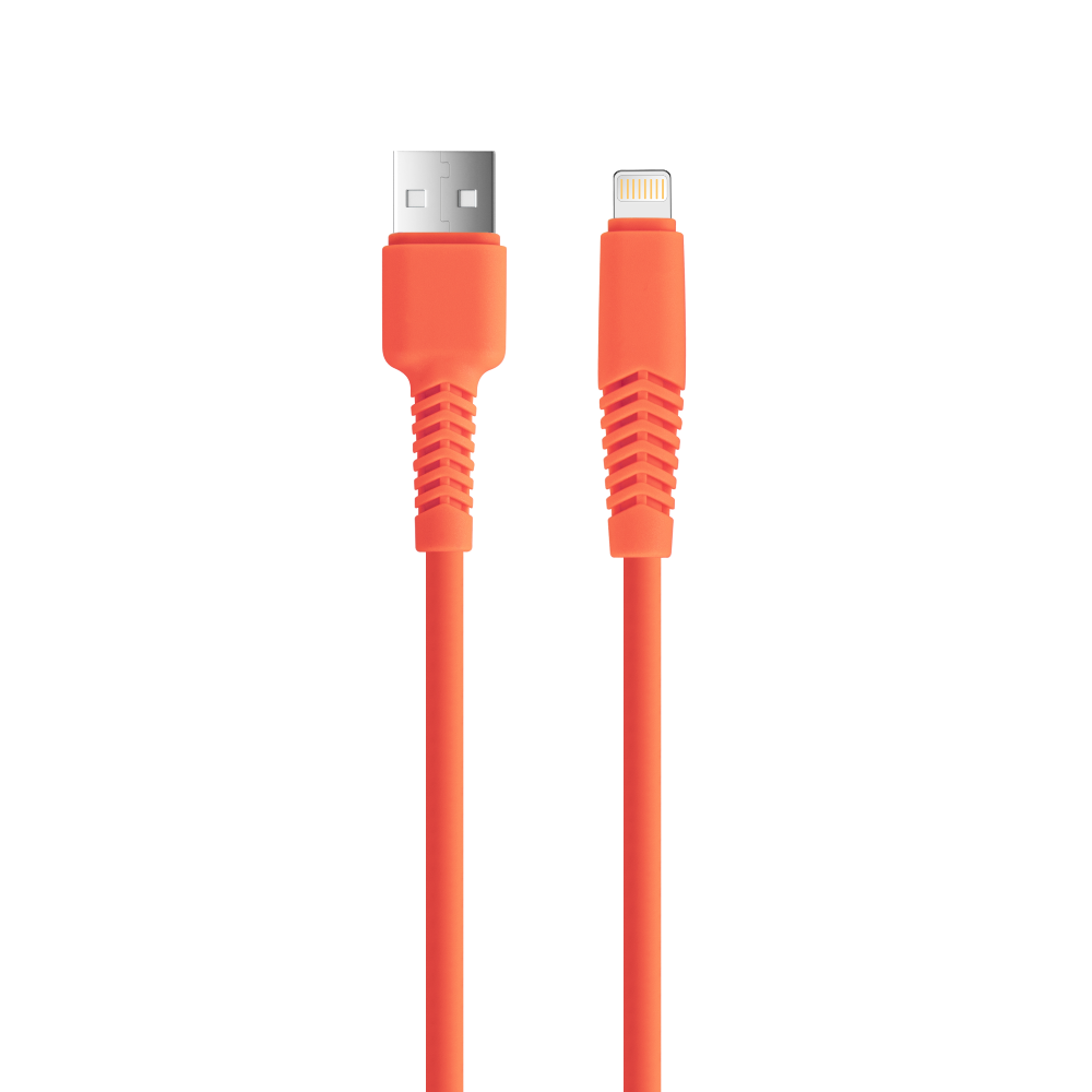 Setty kabel USB - Lightning 1,5 m 2,1A KSA-L-1.5210 pomara�czowy