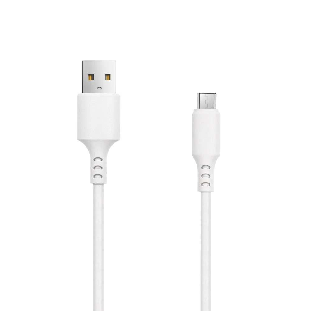 Setty kabel USB - microUSB 1,0 m 3A bia�y