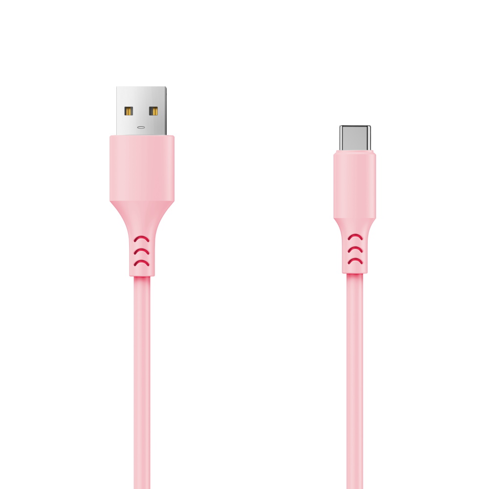 Setty kabel USB - USB-C 1,0 m 2A r�owy