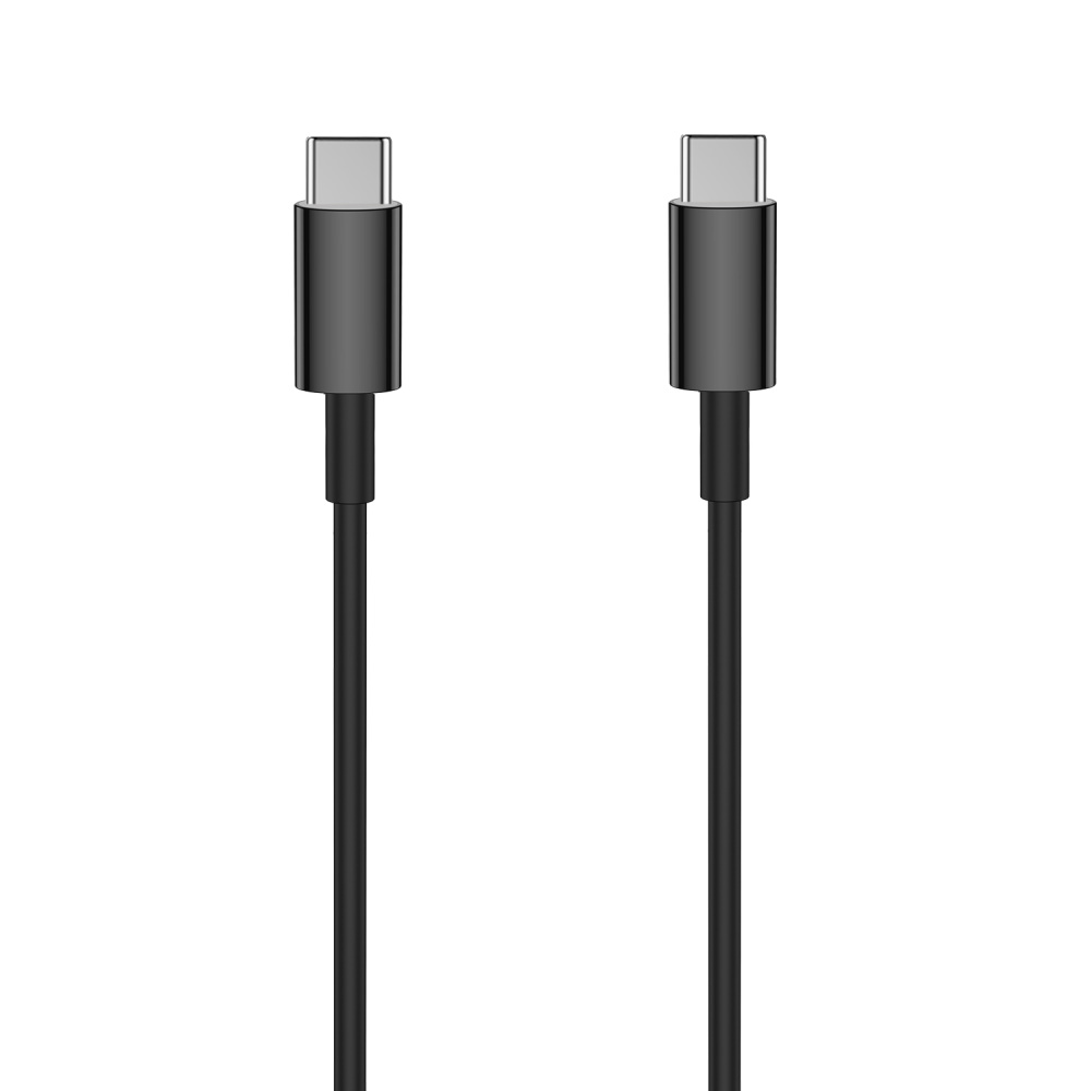 Setty kabel USB-C - USB-C 1,0 m 3A czarny