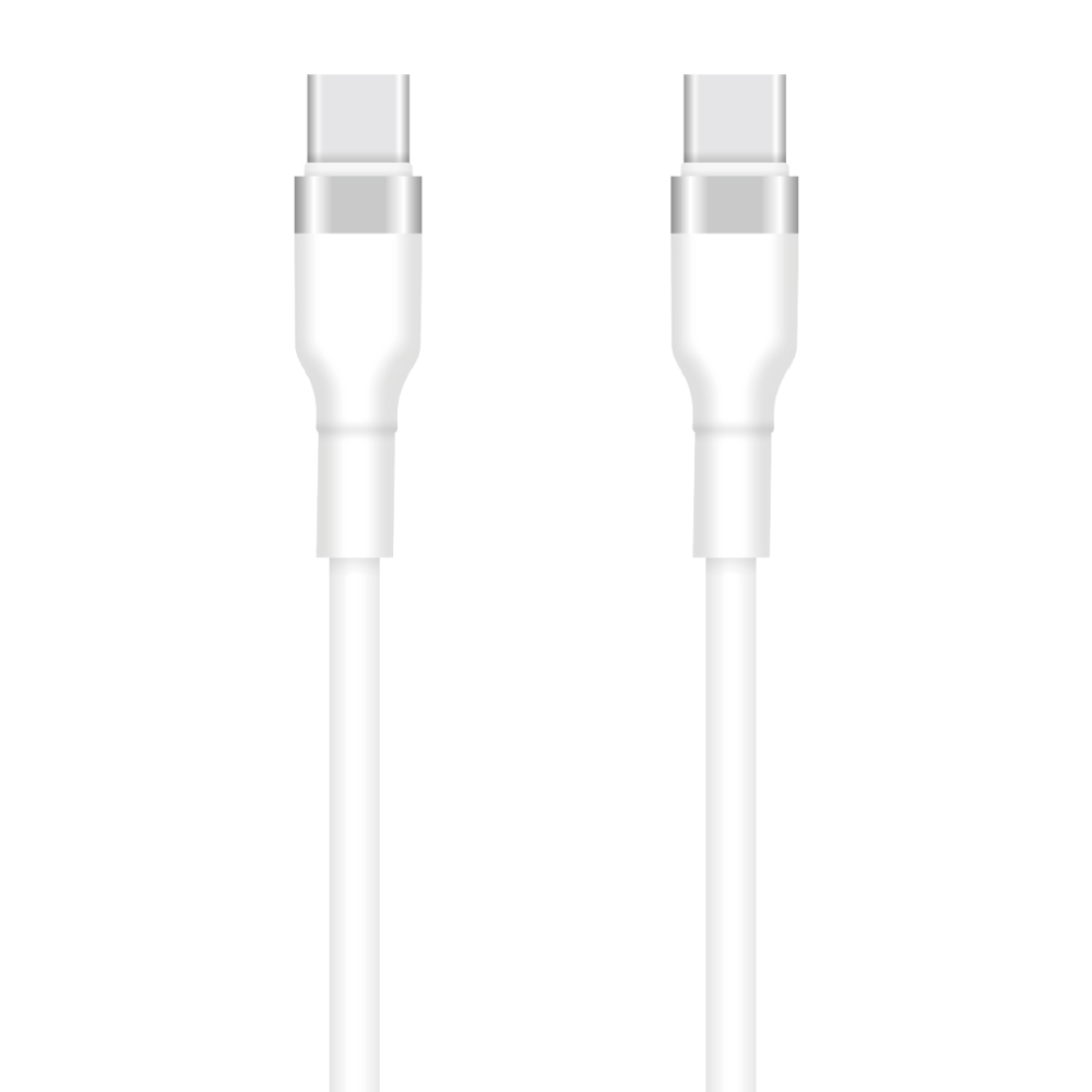 Setty kabel USB-C - USB-C 1m 3A KSC-C-130 bia�y