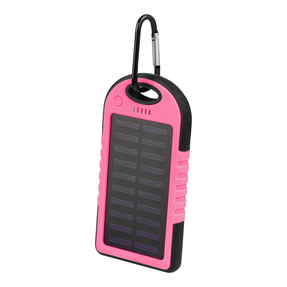 Setty power bank solarny SPBS-05 5000 mAh r�owy
