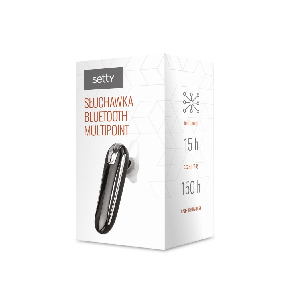 Setty s�uchawka bluetooth multipoint SBM-01 czarna JO / 2