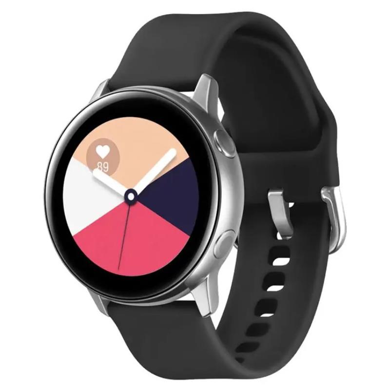SILIKONOWA OPASKA DO SMARTWATCH 22MM UNIWERSALNA, BLACK / CZARNY