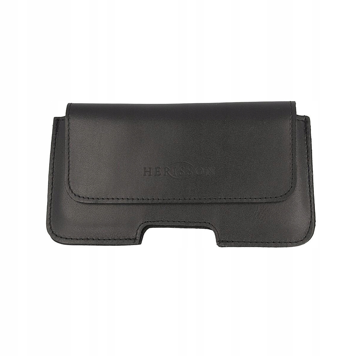 Sk�rzana kabura na telefon do paska pozioma czarna Oppo Reno 13FS 5G / 2