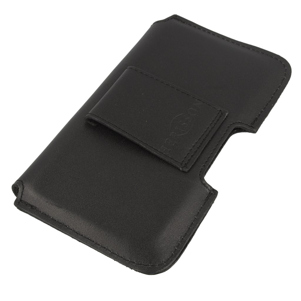 Sk�rzana kabura na telefon do paska pozioma czarna Oppo Reno 13FS 5G / 4