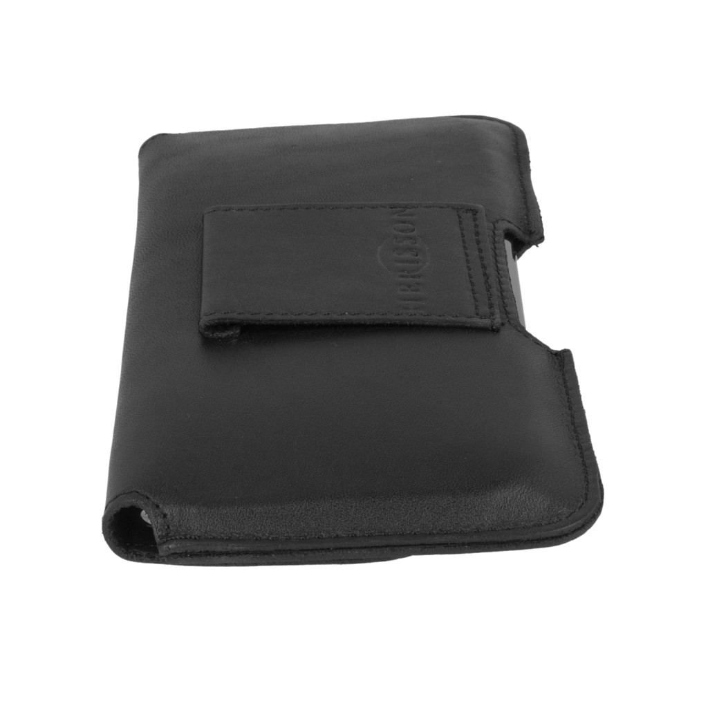 Sk�rzana kabura na telefon do paska pozioma czarna Oppo Reno 13FS 5G / 6