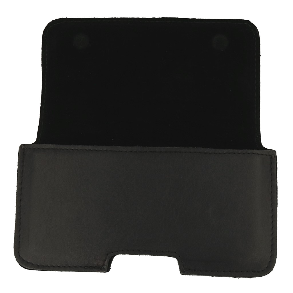 Sk�rzana kabura na telefon do paska pozioma czarna Oppo Reno 13FS 5G / 7