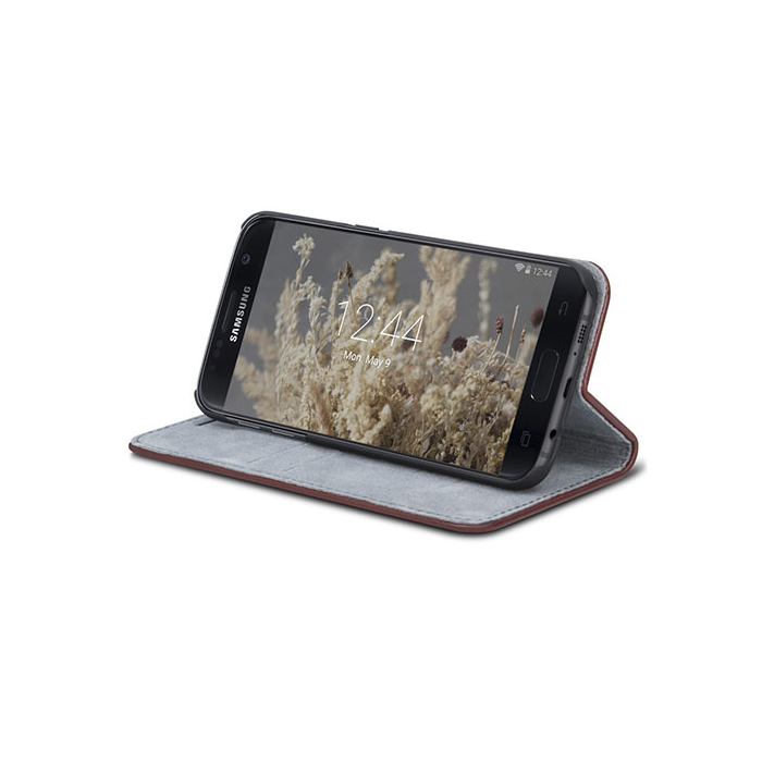 Sk�rzane etui Book Case Madsen House br�zowe Samsung Galaxy S7 G930 / 5