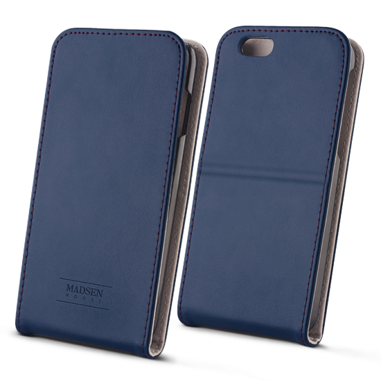 Sk�rzane etui Flip Case Madsen House granatowe Apple iPhone 6s / 3