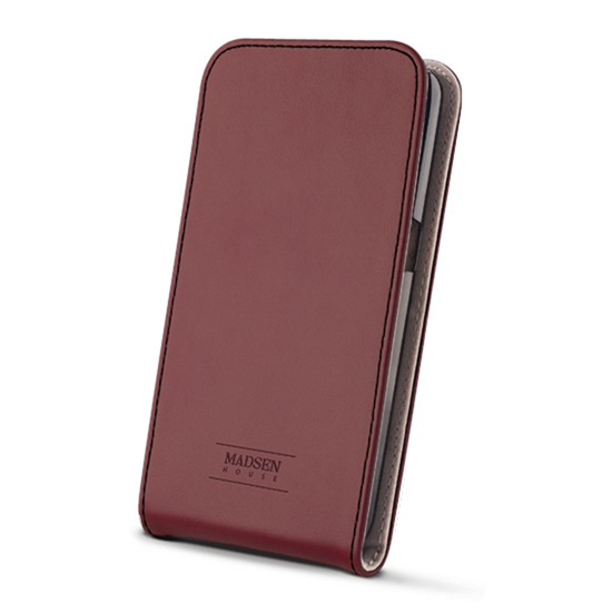 Sk�rzane etui Flip Case Madsen House bordowe Samsung Galaxy S6