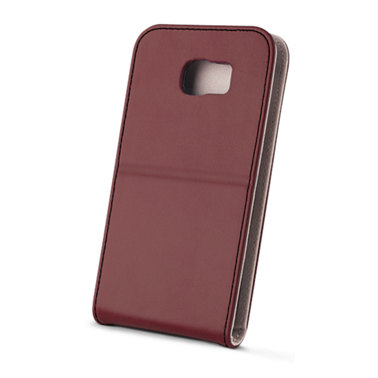 Sk�rzane etui Flip Case Madsen House bordowe Samsung Galaxy S6 / 2