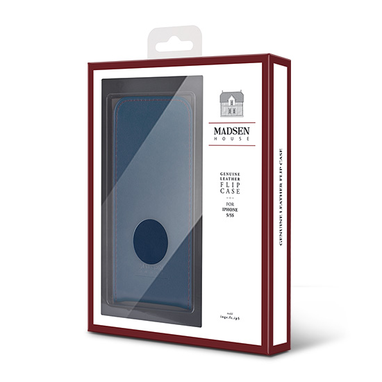 Sk�rzane etui Flip Case Madsen House bordowe Samsung Galaxy S6 / 6